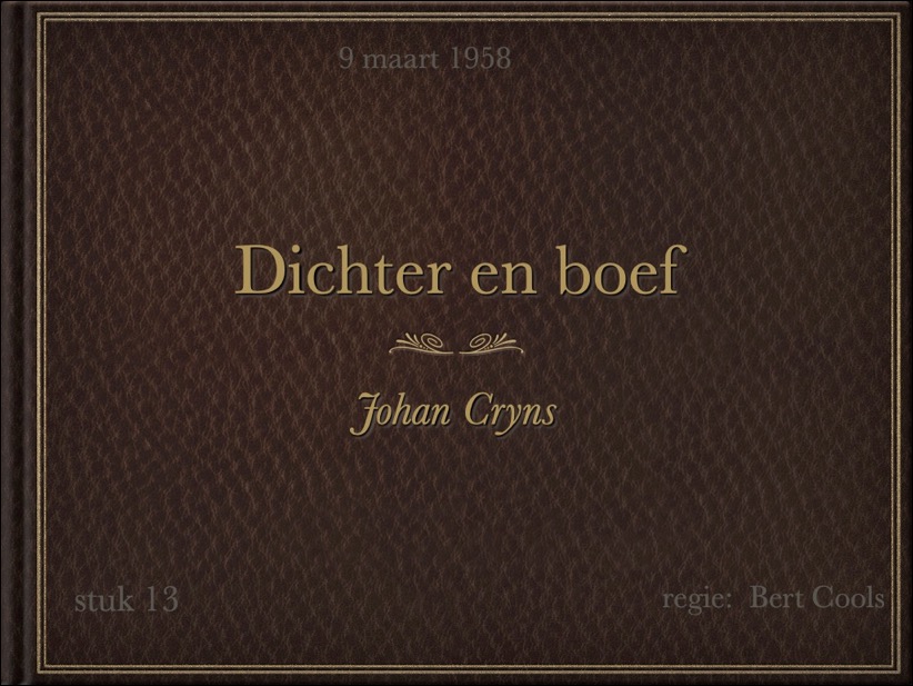 1958 Dichter en boef voorblad
